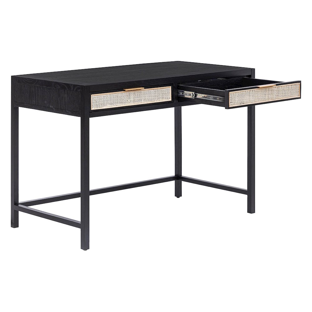 Rattan Desk - Ebony. Picture 6
