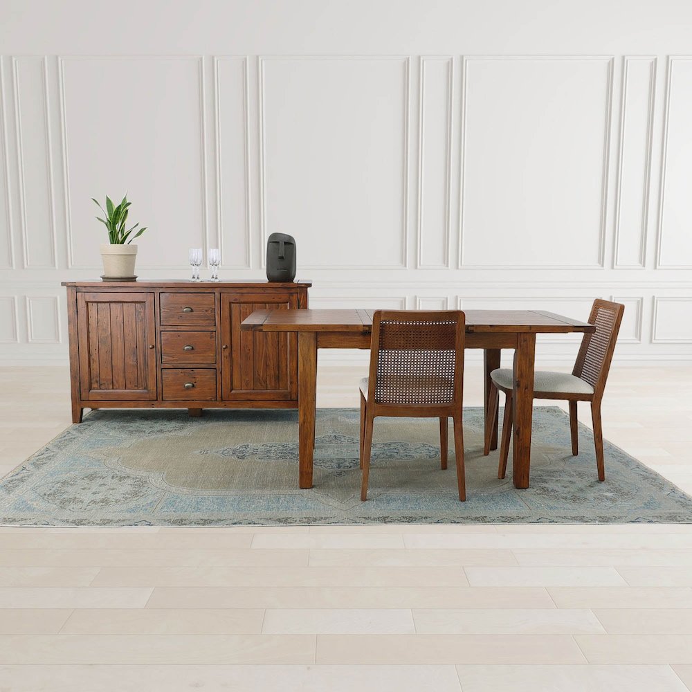 Irish Coast Small Extension Dining Table (47"/62") - African Dusk. Picture 11
