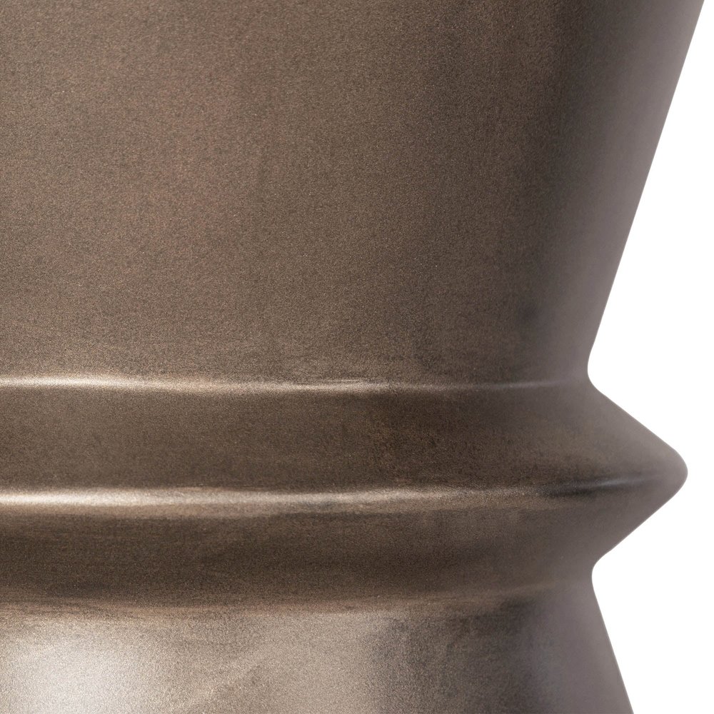 Concrete Hourglass Side Table - Bronze. Picture 9