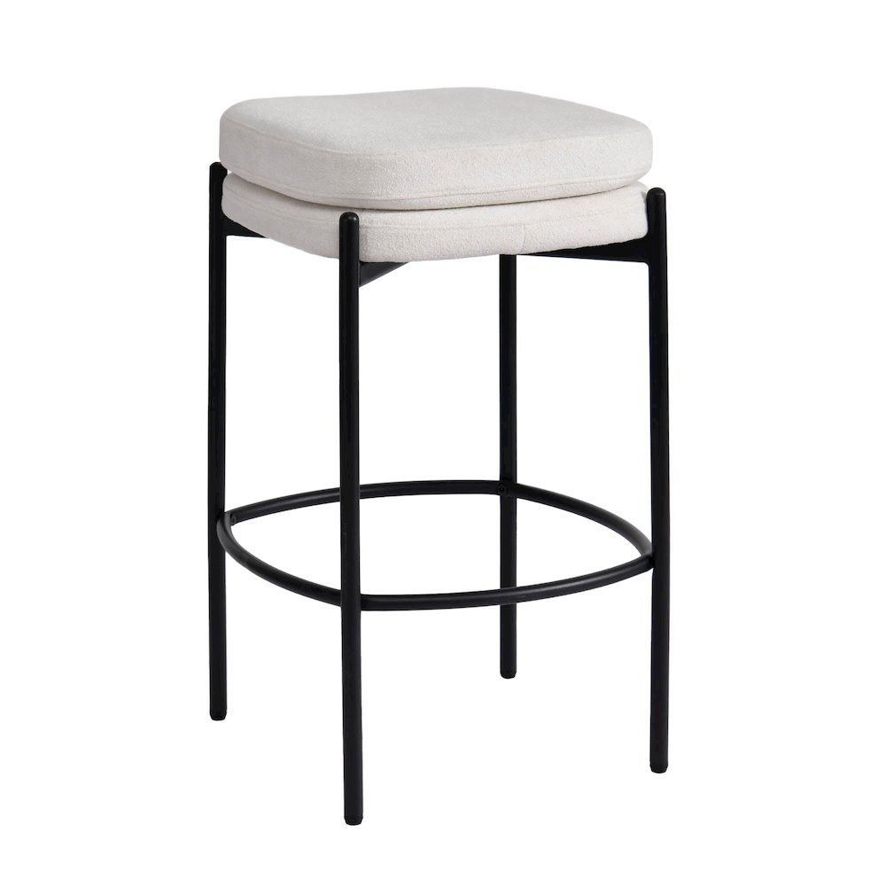 Nina Counter Stool - Oatmeal. Picture 6