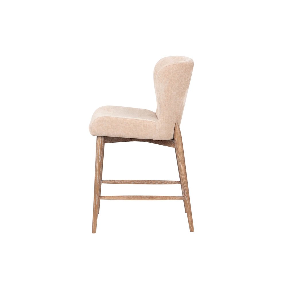 Uffizi Counter Stool - Champagne Chenille. Picture 3