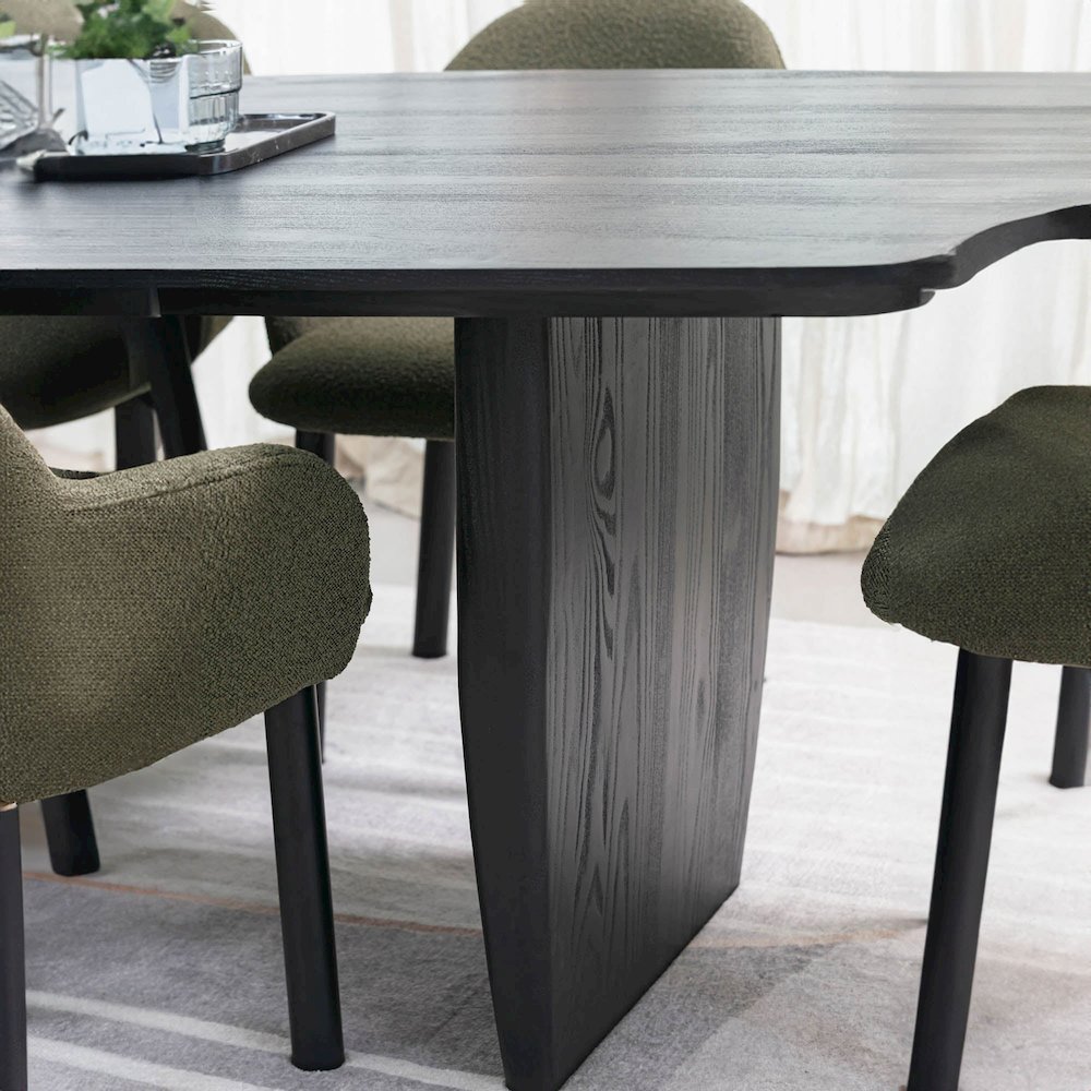 Tonic Dining Table - Black Oak. Picture 6