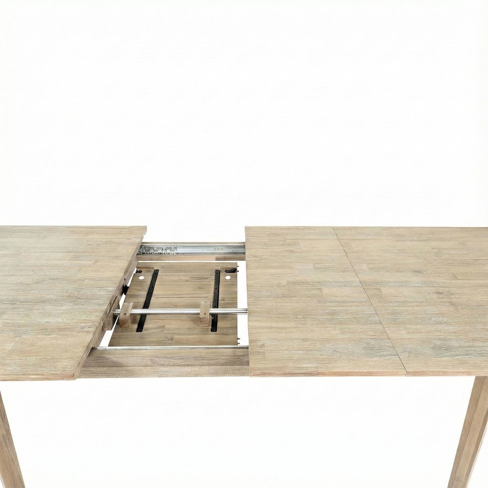 Gia Extension Dining Table 71/102" - Light Driftwood. Picture 13