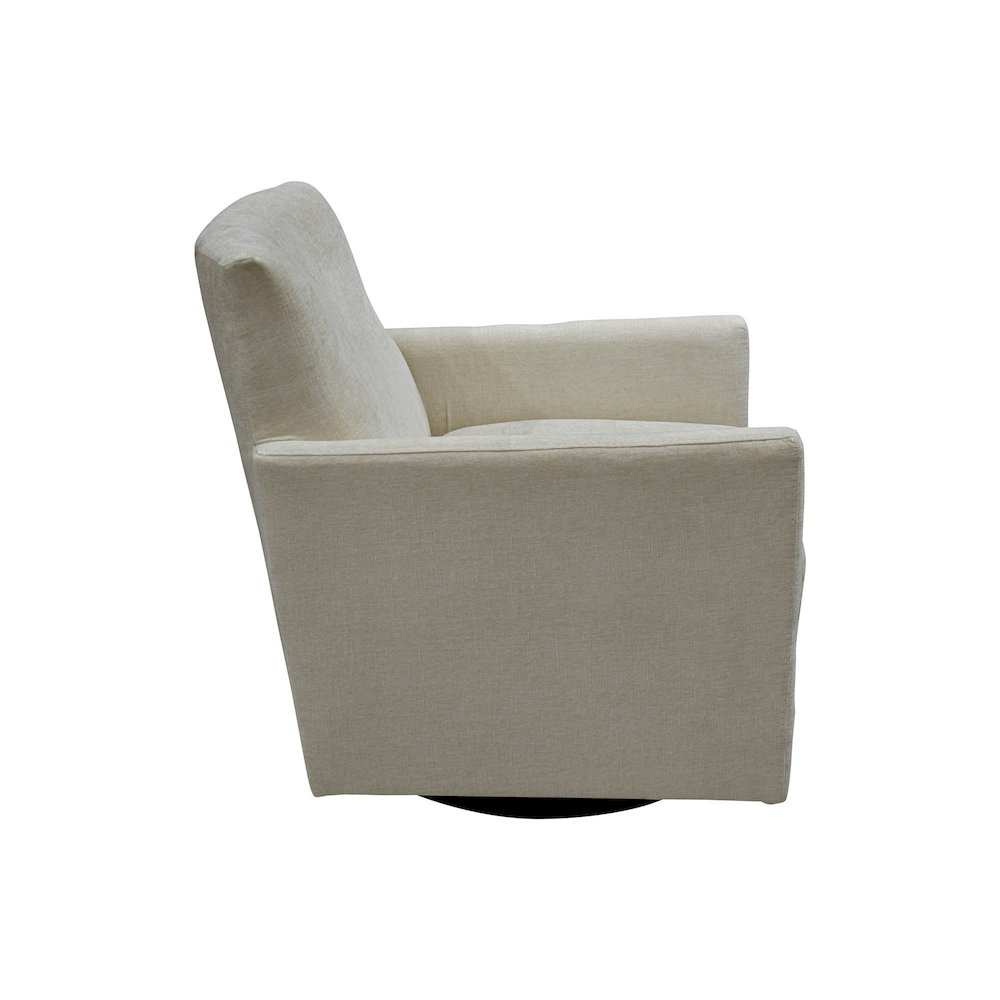Riley Swivel Club Chair - Ivory. Picture 8