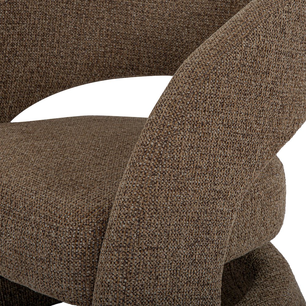 Virgo Club Chair - Chocolate. Picture 7