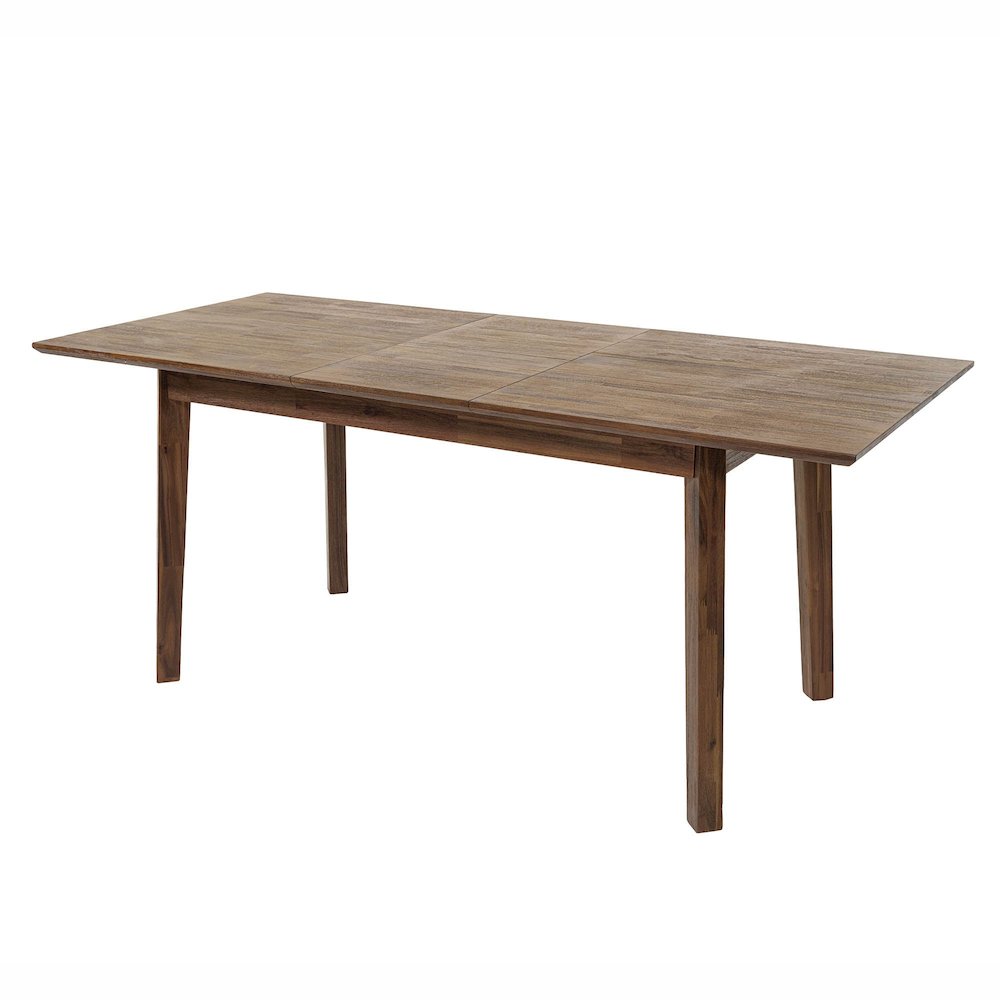 Gia Small Extension Dining Table with Butterfly System 55/71” - Warm Pecan. Picture 10