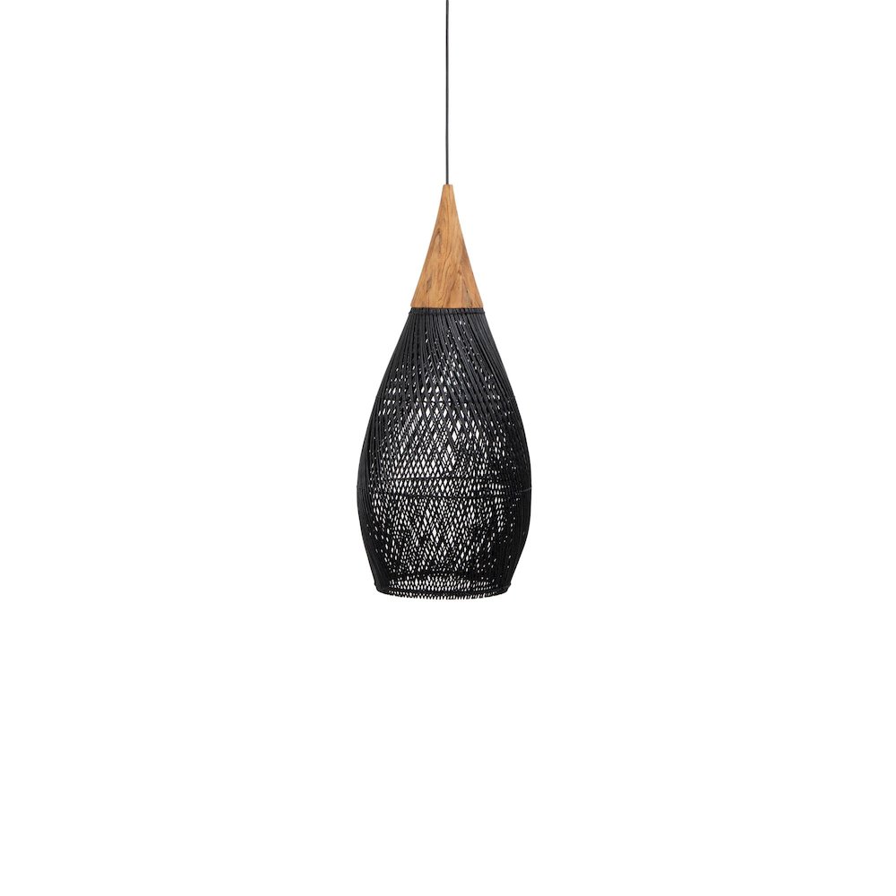 D-Bodhi Horn Pendant Large - Black. Picture 1