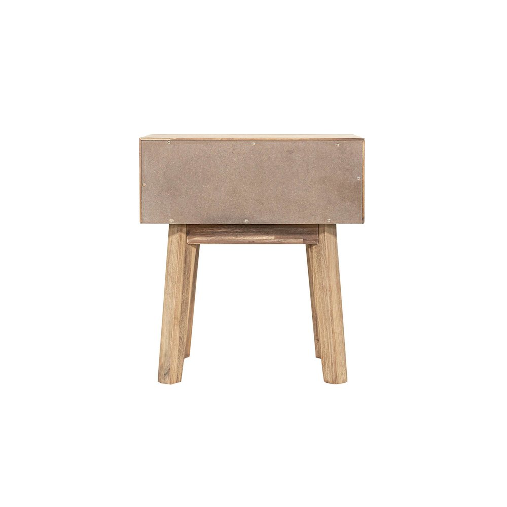 Gia 1 Drawer Nightstand - Light Driftwood. Picture 8