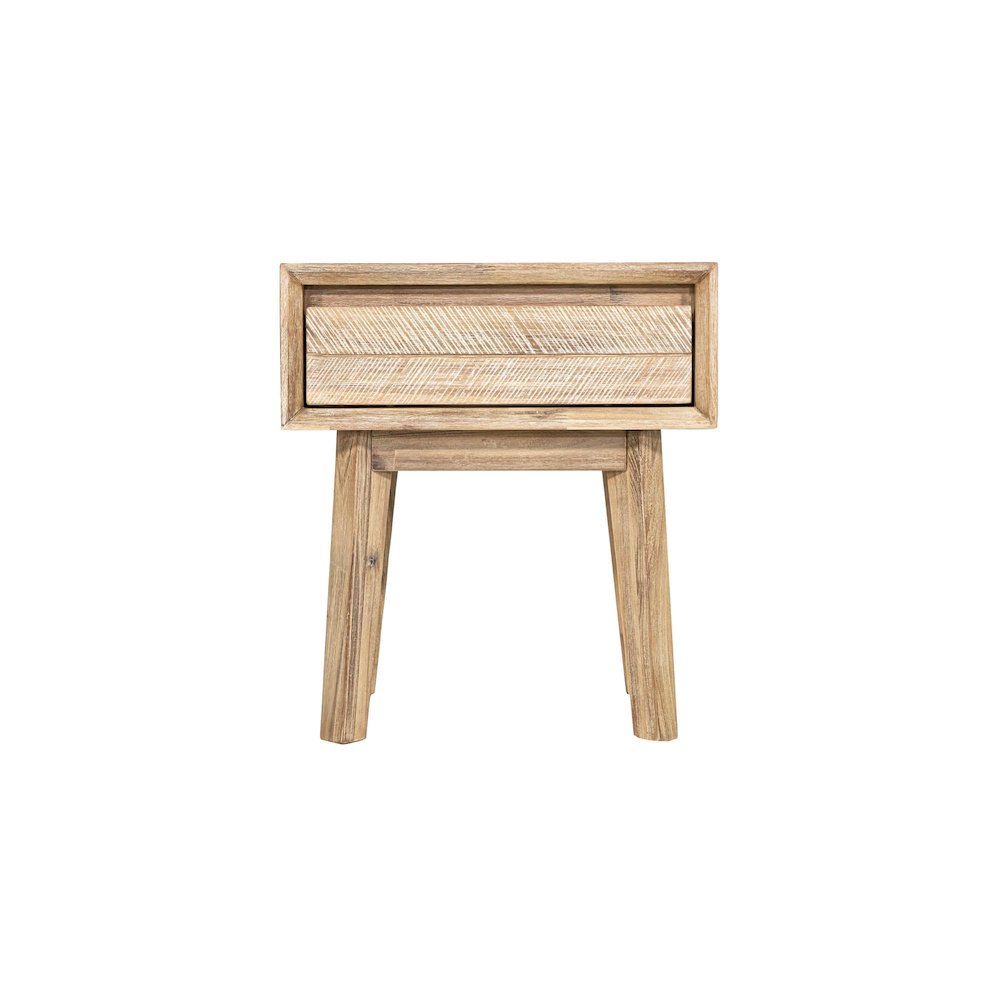 Gia 1 Drawer Nightstand - Light Driftwood. Picture 5