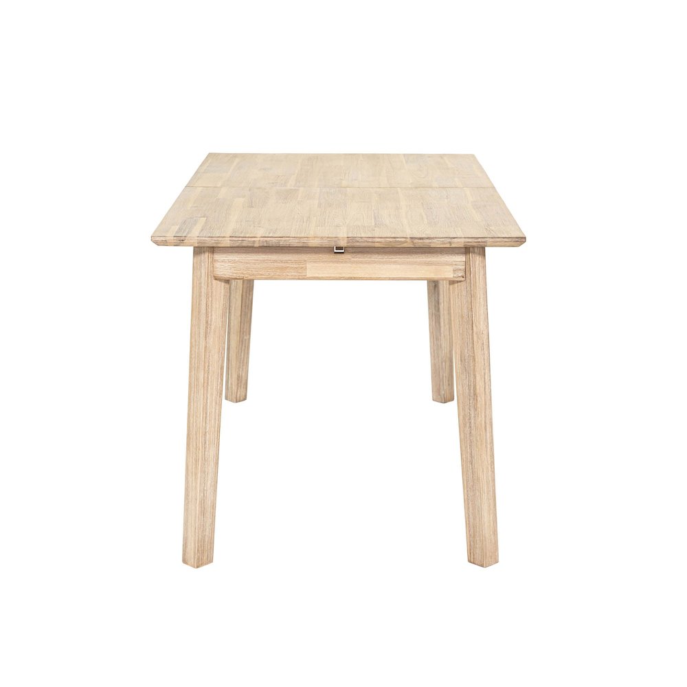 Gia Small Extension Dining Table with Butterfly System 55/71” - Light Driftwood. Picture 8