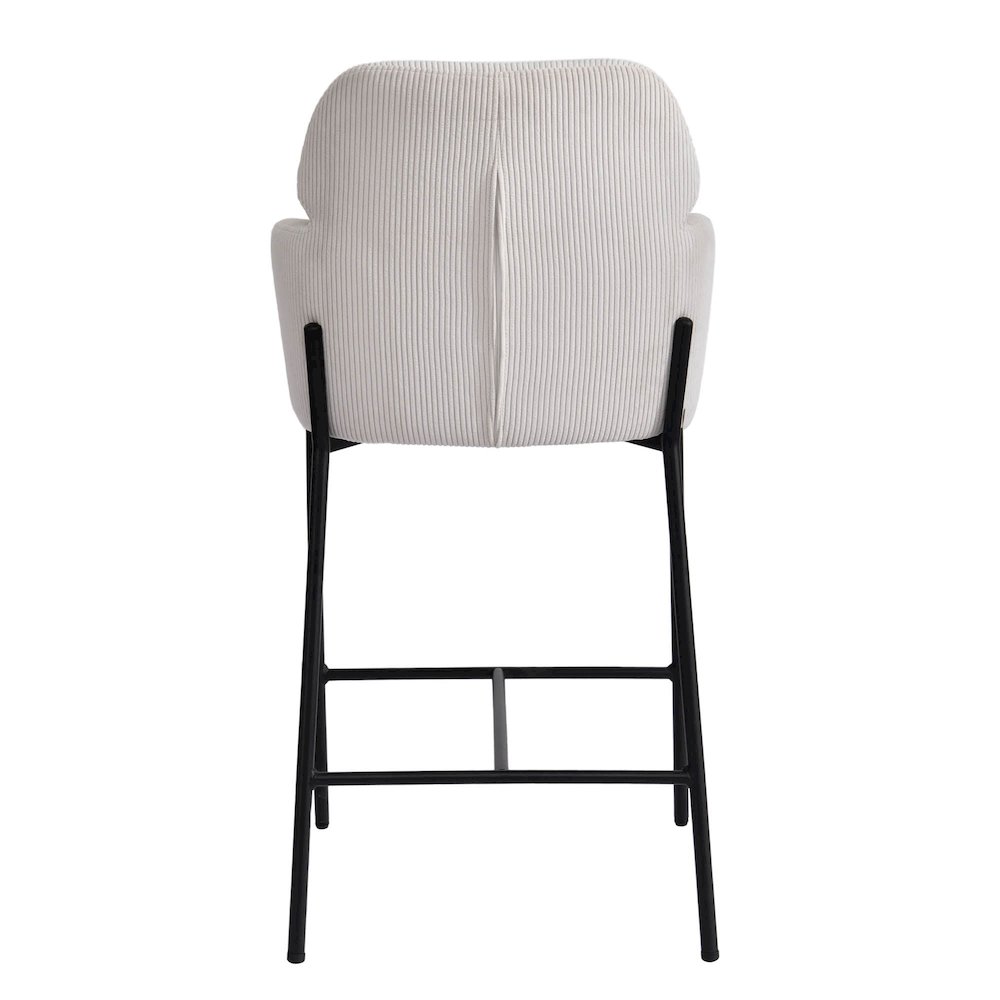 Allegra Counter Stool - Corduroy White. Picture 8