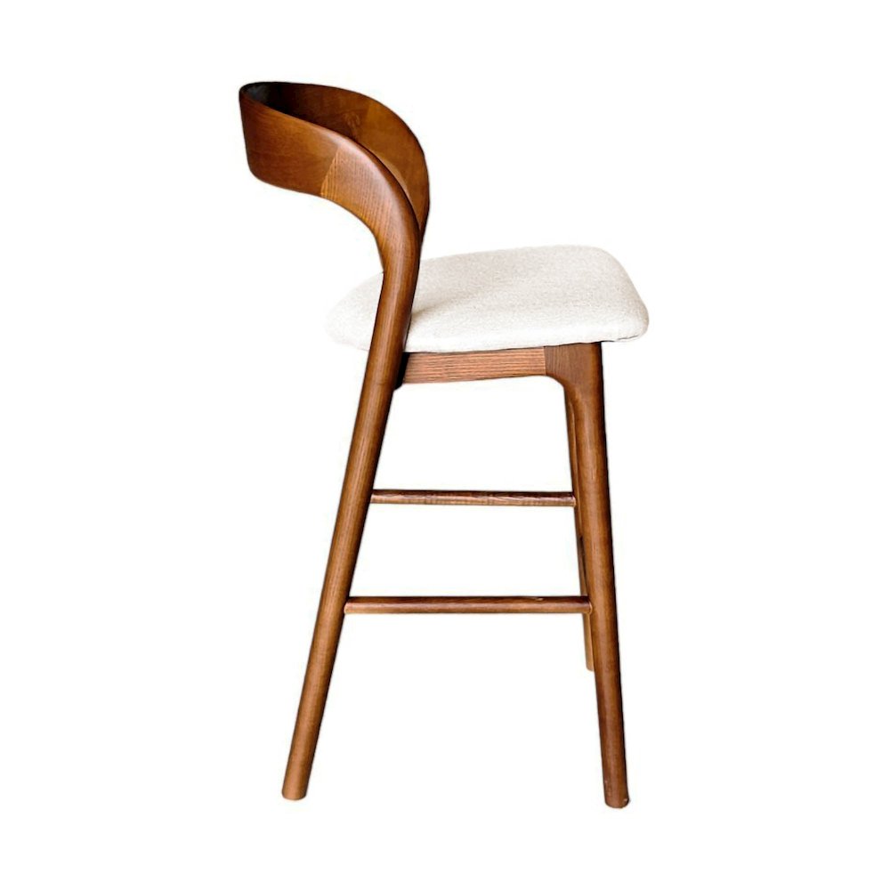 Rotondo Counter Stool - Walnut Frame. Picture 6
