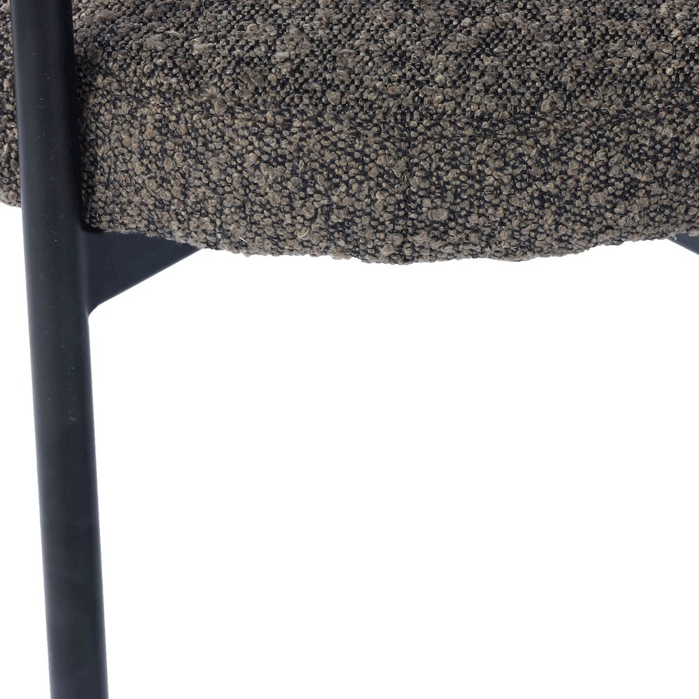 Cleo Dining Chair - Brown Boucle. Picture 10