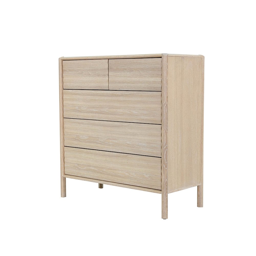 Runway 5 Drawer Chest - Light Oak. Picture 1