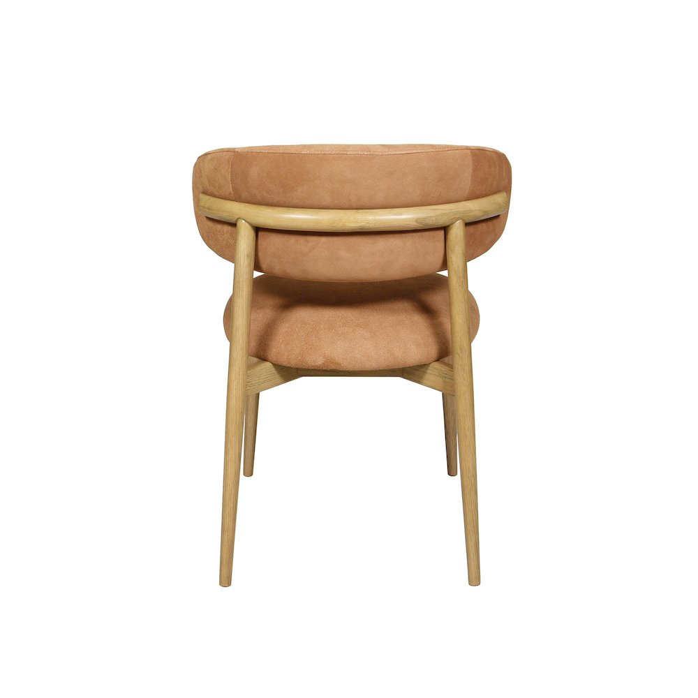 Milo Dining Chair - Tan Suede. Picture 7