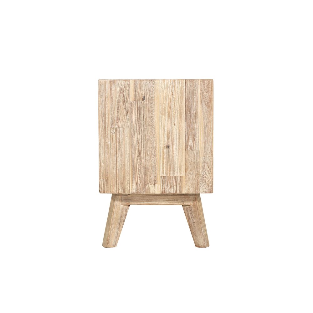 Gia 2 Drawer Nightstand - Light Driftwood. Picture 13