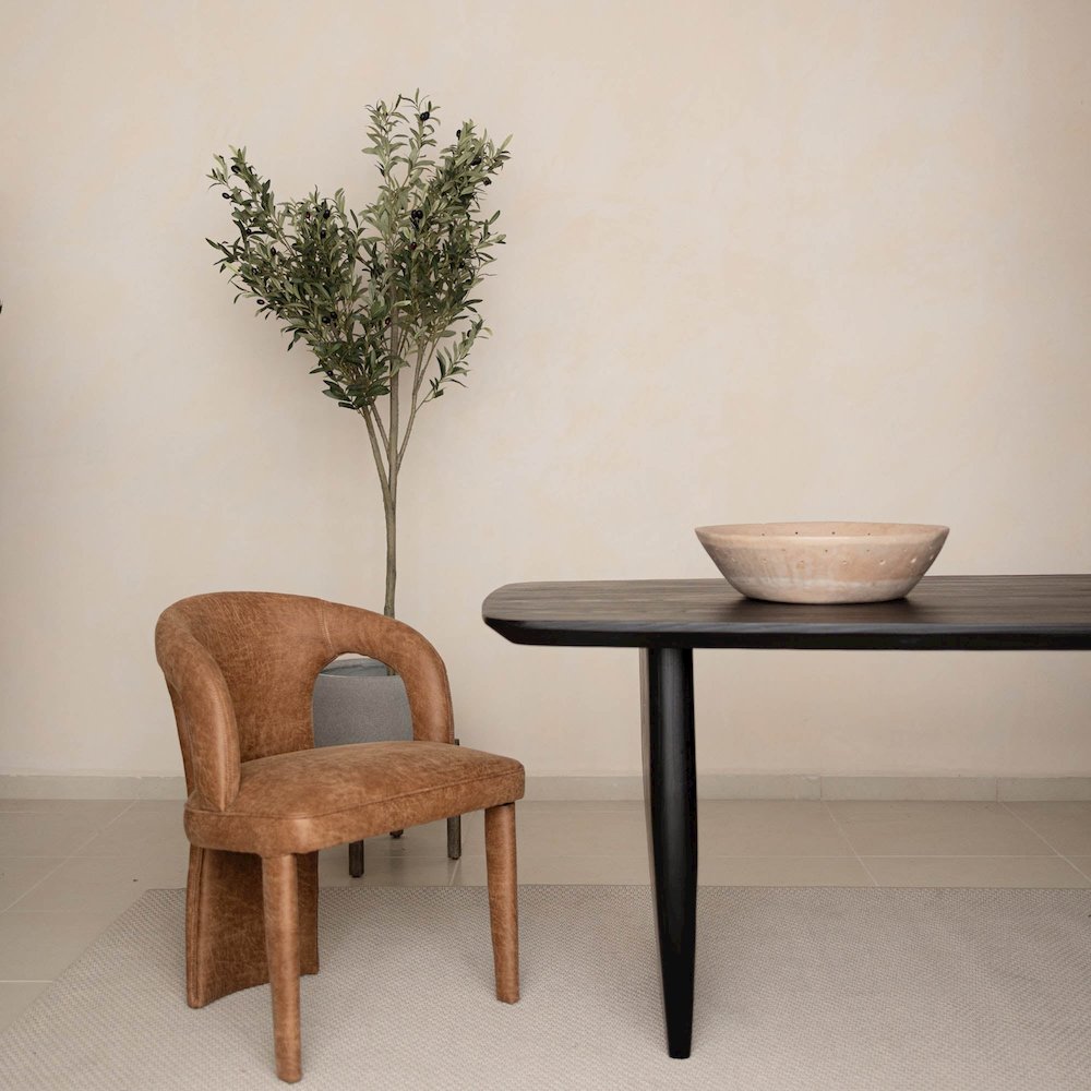 Tonic Dining Table - Black Oak. Picture 8
