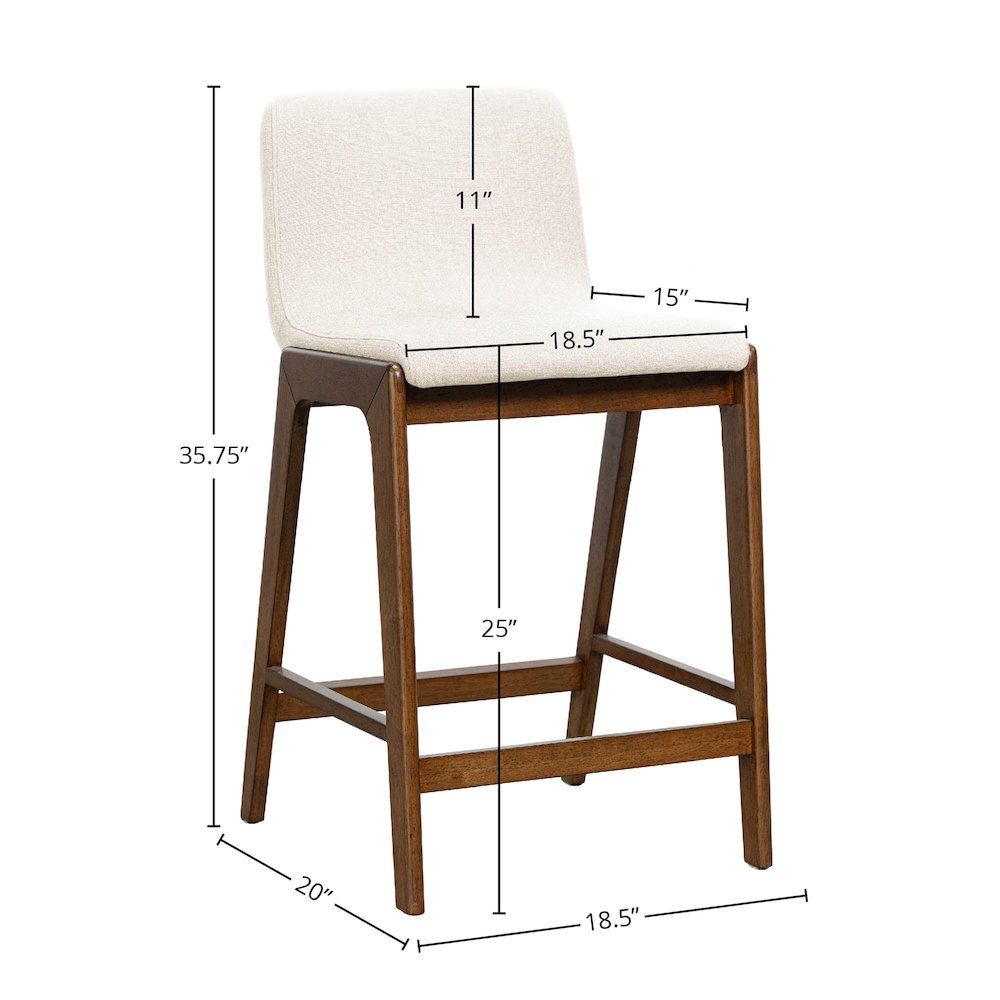 Remix Counter Stool - Cream. Picture 3