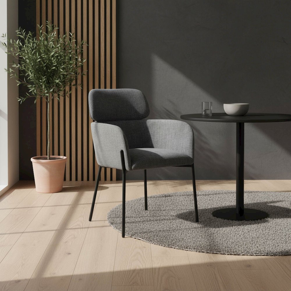Allegra Dining Chair - Graphite. Picture 2