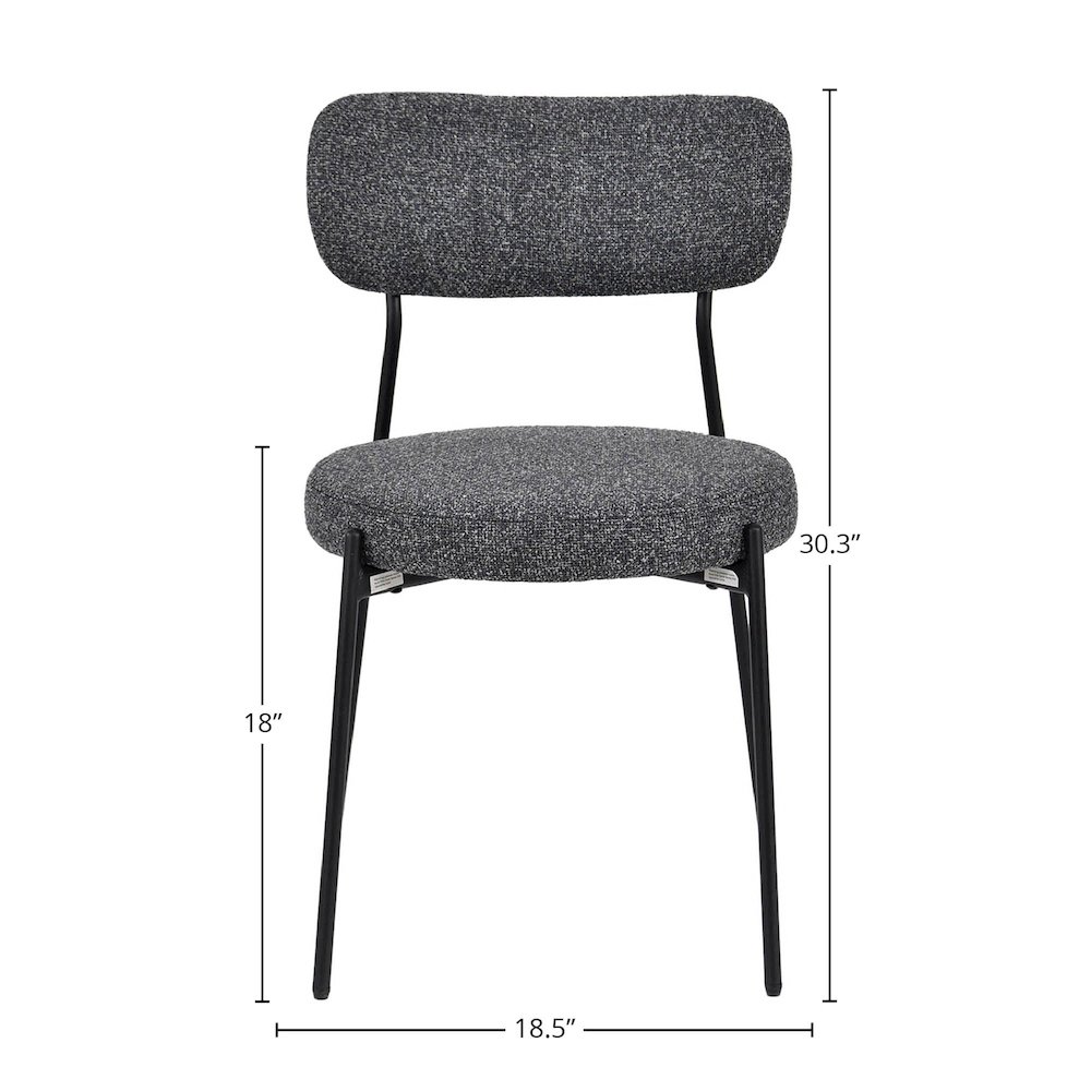 Kai Dining Chair - Chunky Grey. Picture 3
