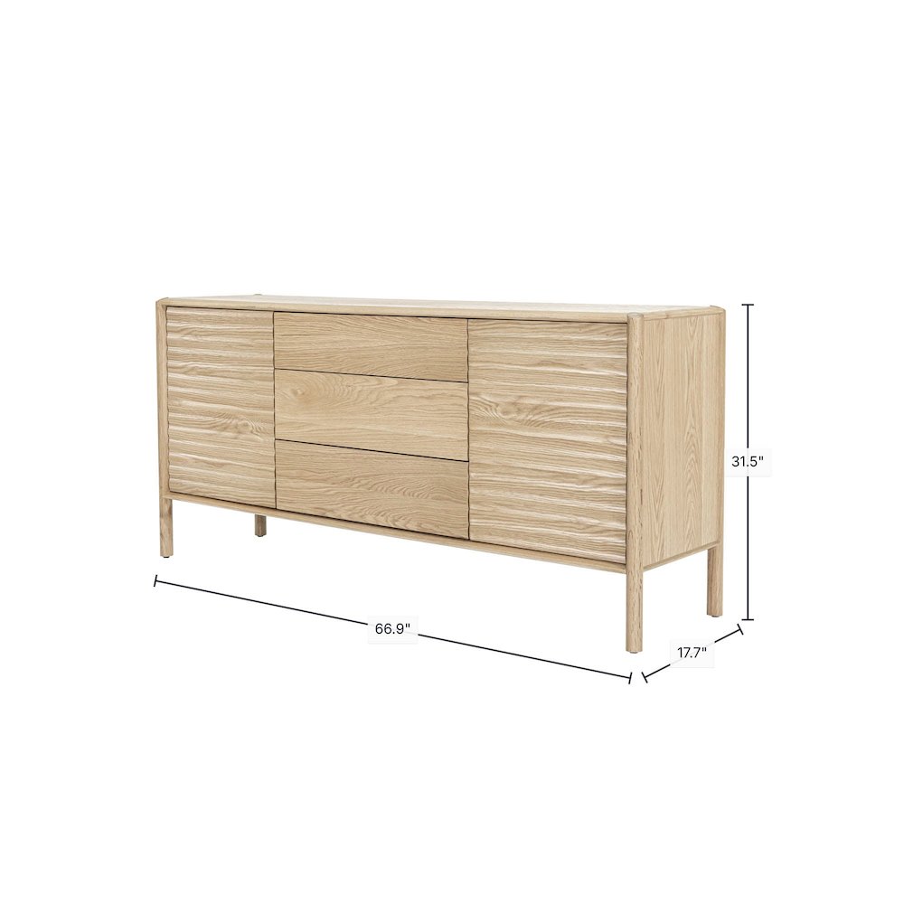 Runway Sideboard - Light Oak. Picture 3