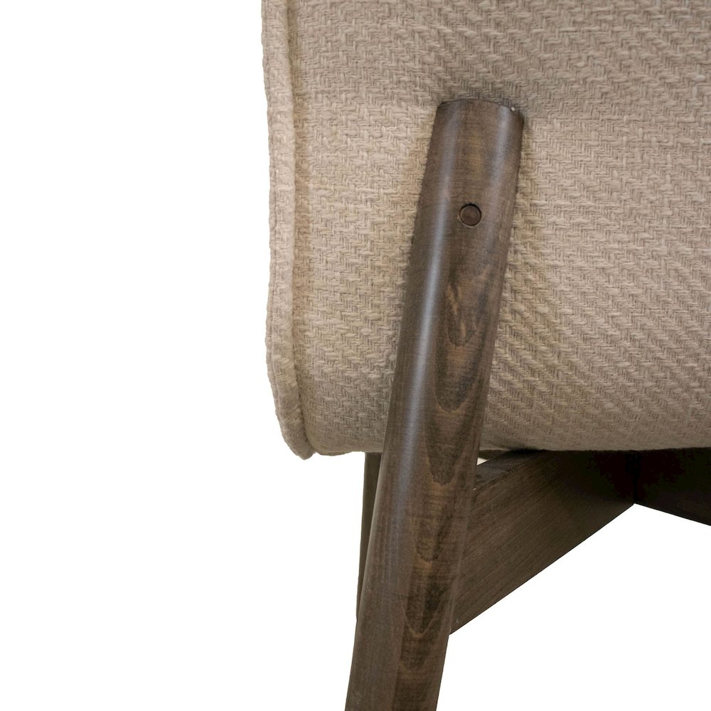 Franklyn Dining Chair - Crosshatch Pebble Cream. Picture 7