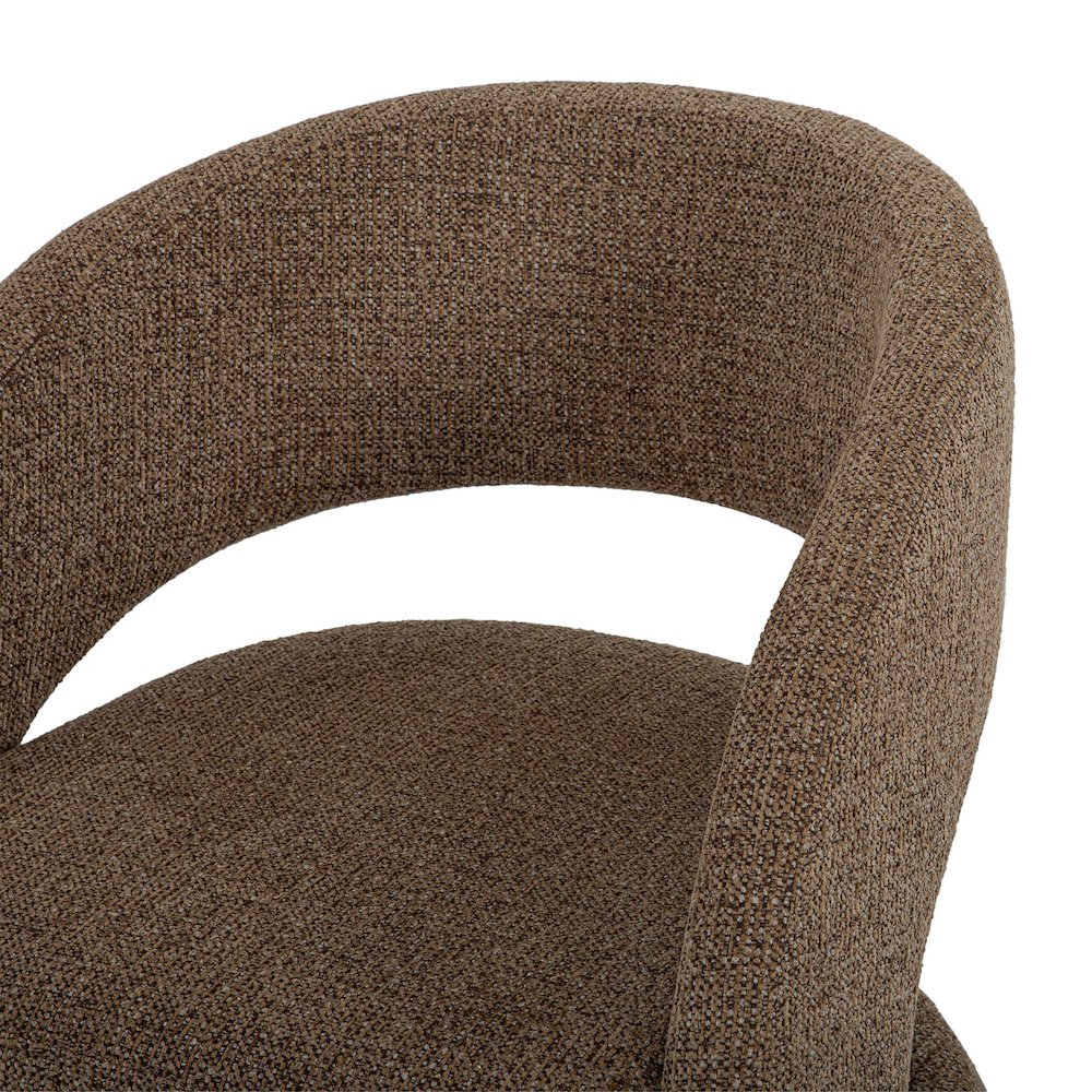 Virgo Club Chair - Chocolate. Picture 8