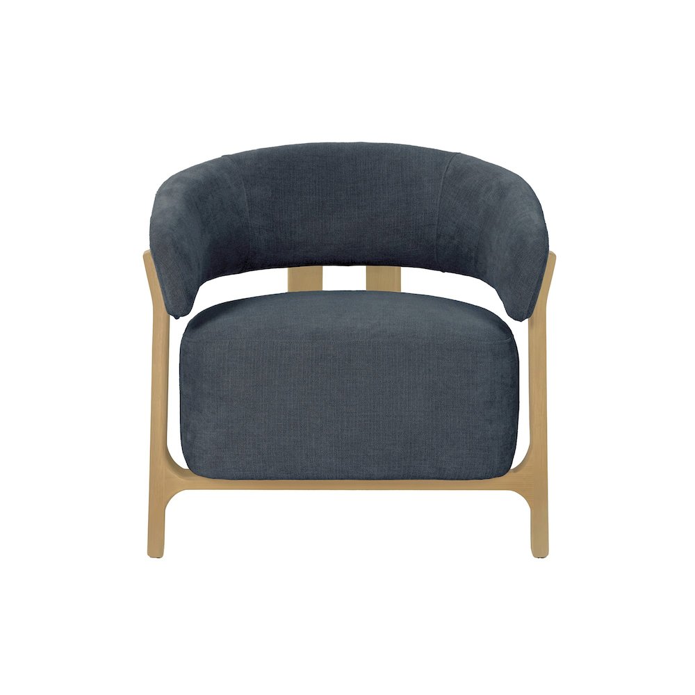 Harlow Club Chair - Spruce Grey Chenille. Picture 4