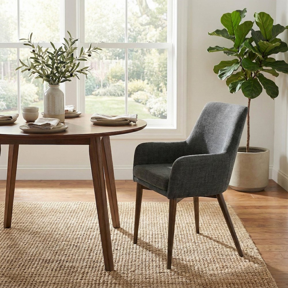 Fritz Arm Dining Chair - Slate. Picture 2