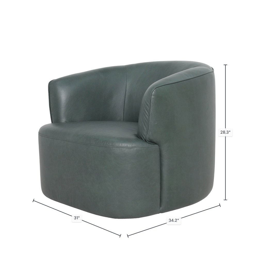 Fireside Swivel Club Chair - Deep Moss. Picture 3