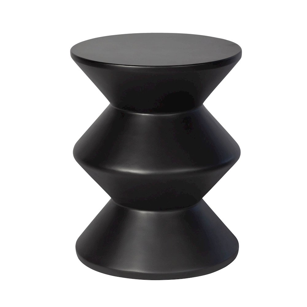Concrete Inverted Side Table - Black. Picture 1