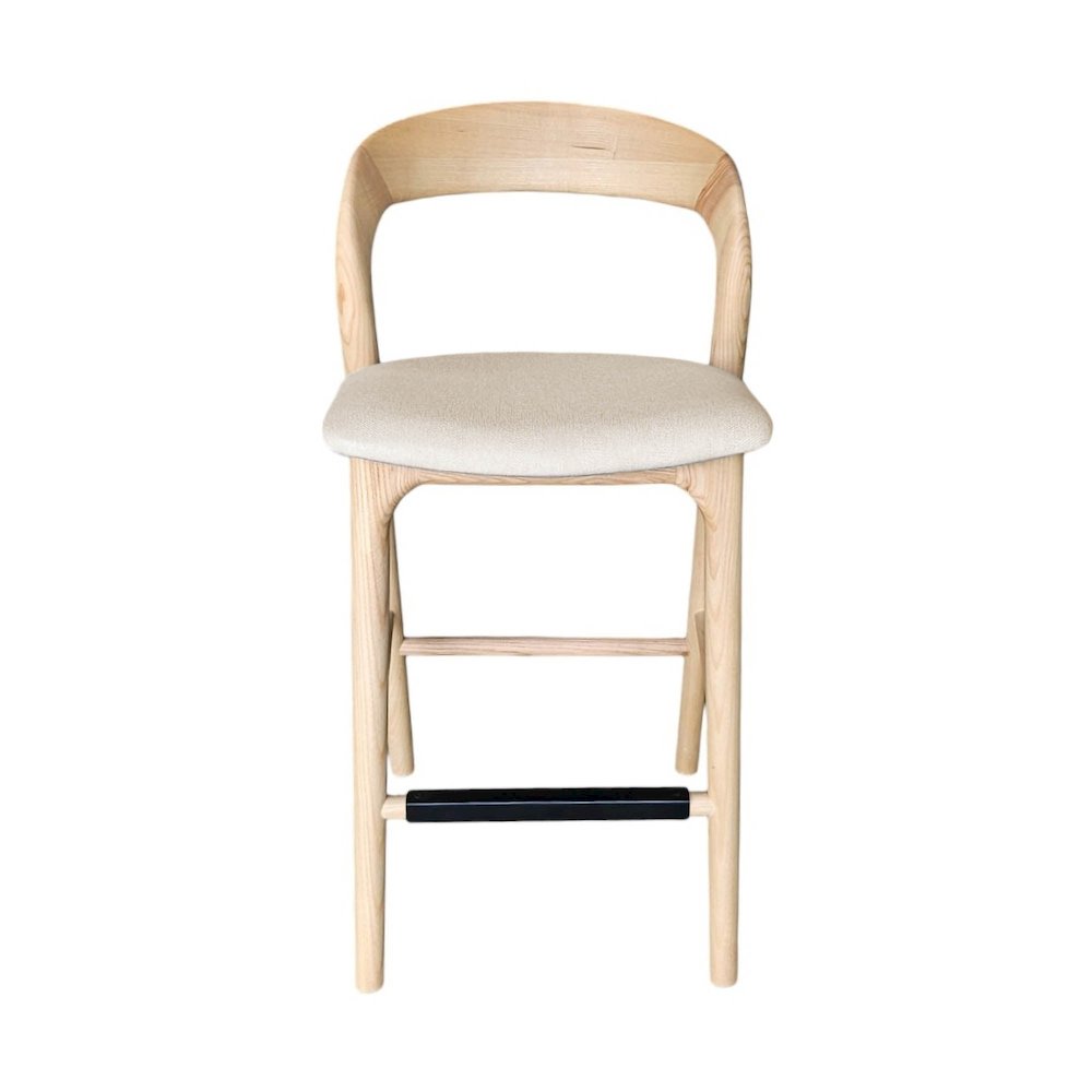 Rotondo Counter Stool - Natural Frame. Picture 3