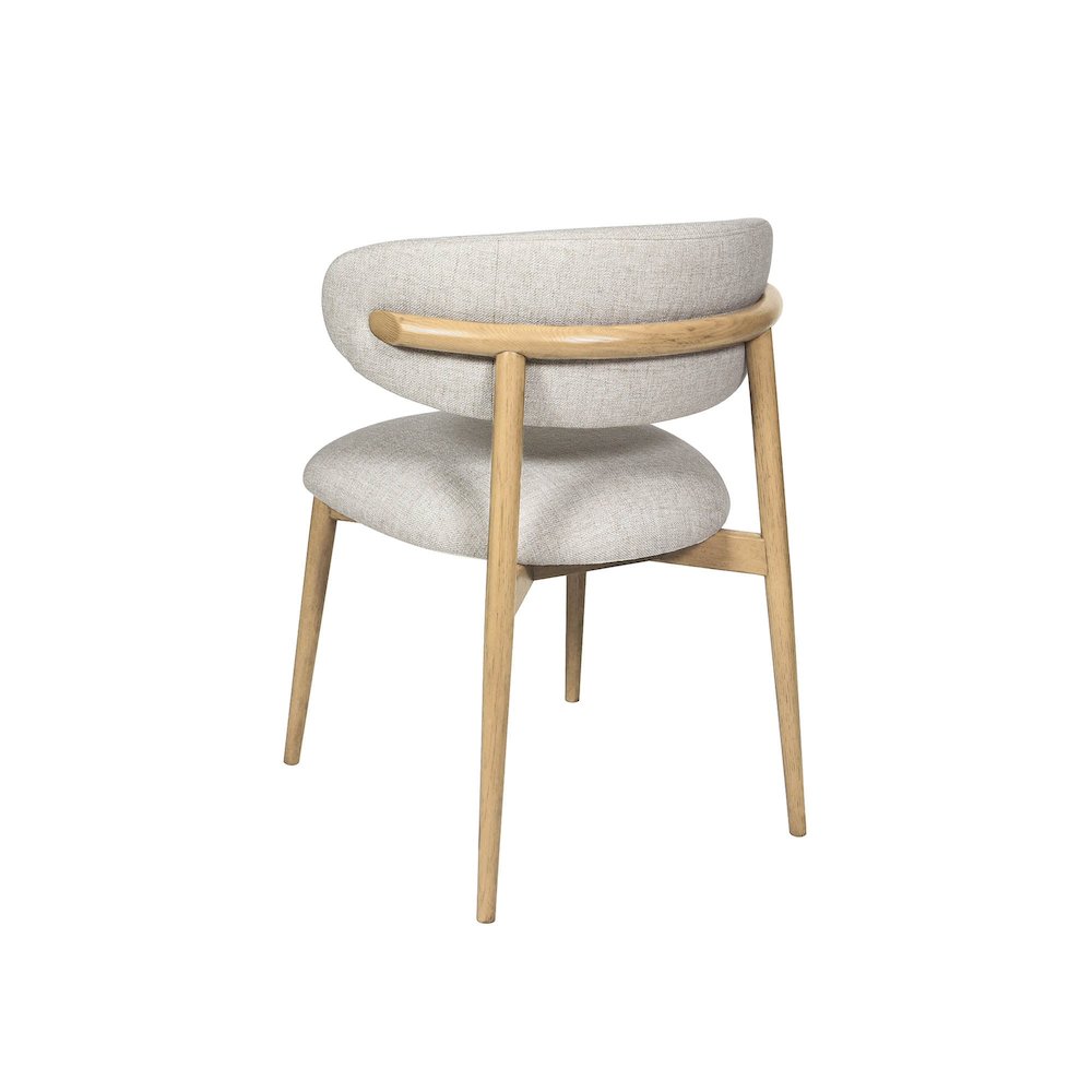 Milo Dining Chair - Vanilla Tweed. Picture 7