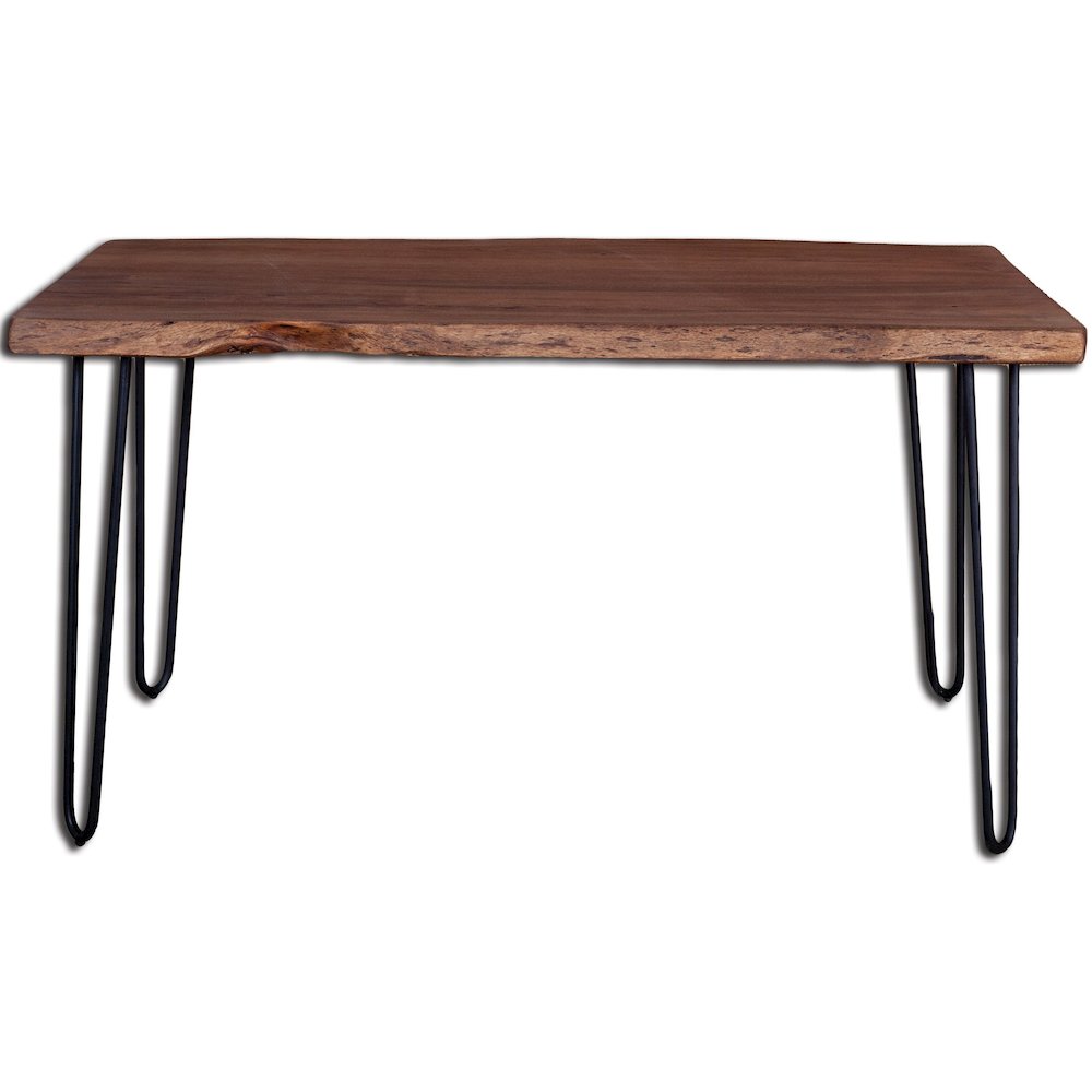 Organic Dining Table - Matte Brown. Picture 1