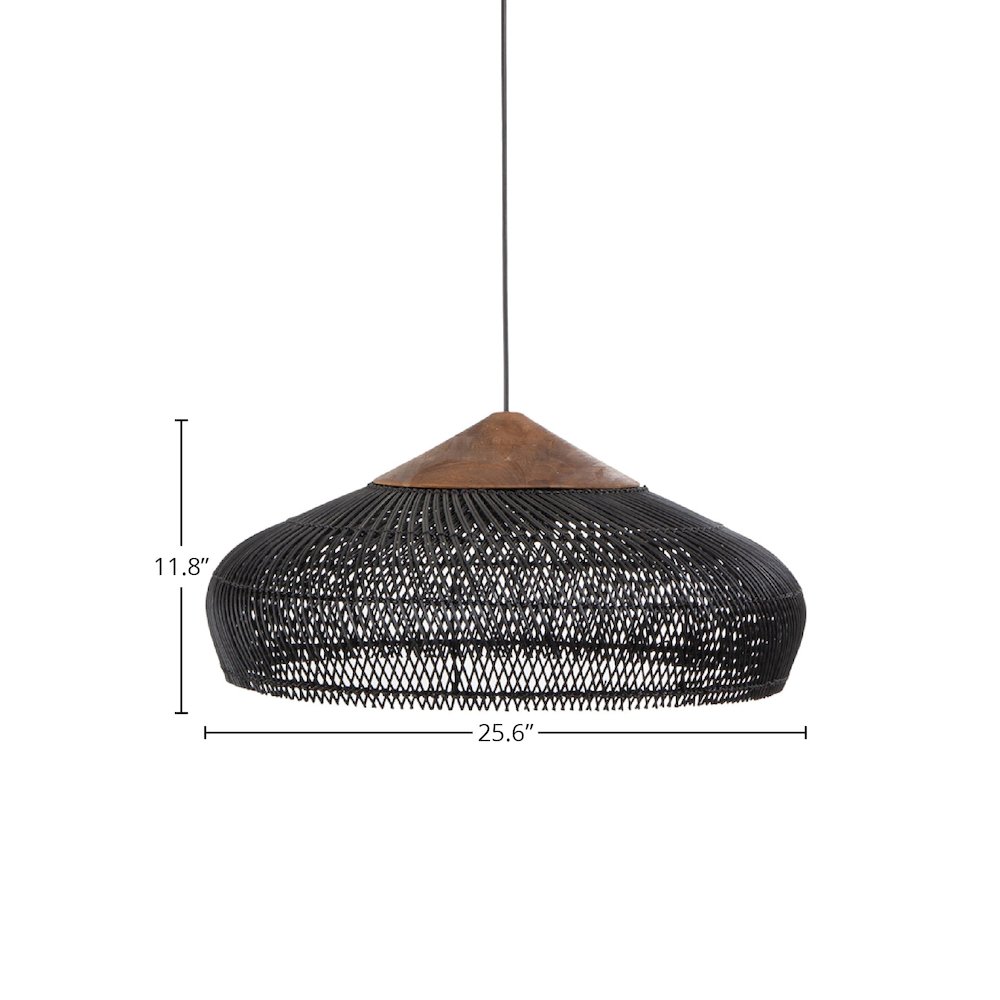 D-Bodhi Banjo Pendant Large - Black. Picture 2