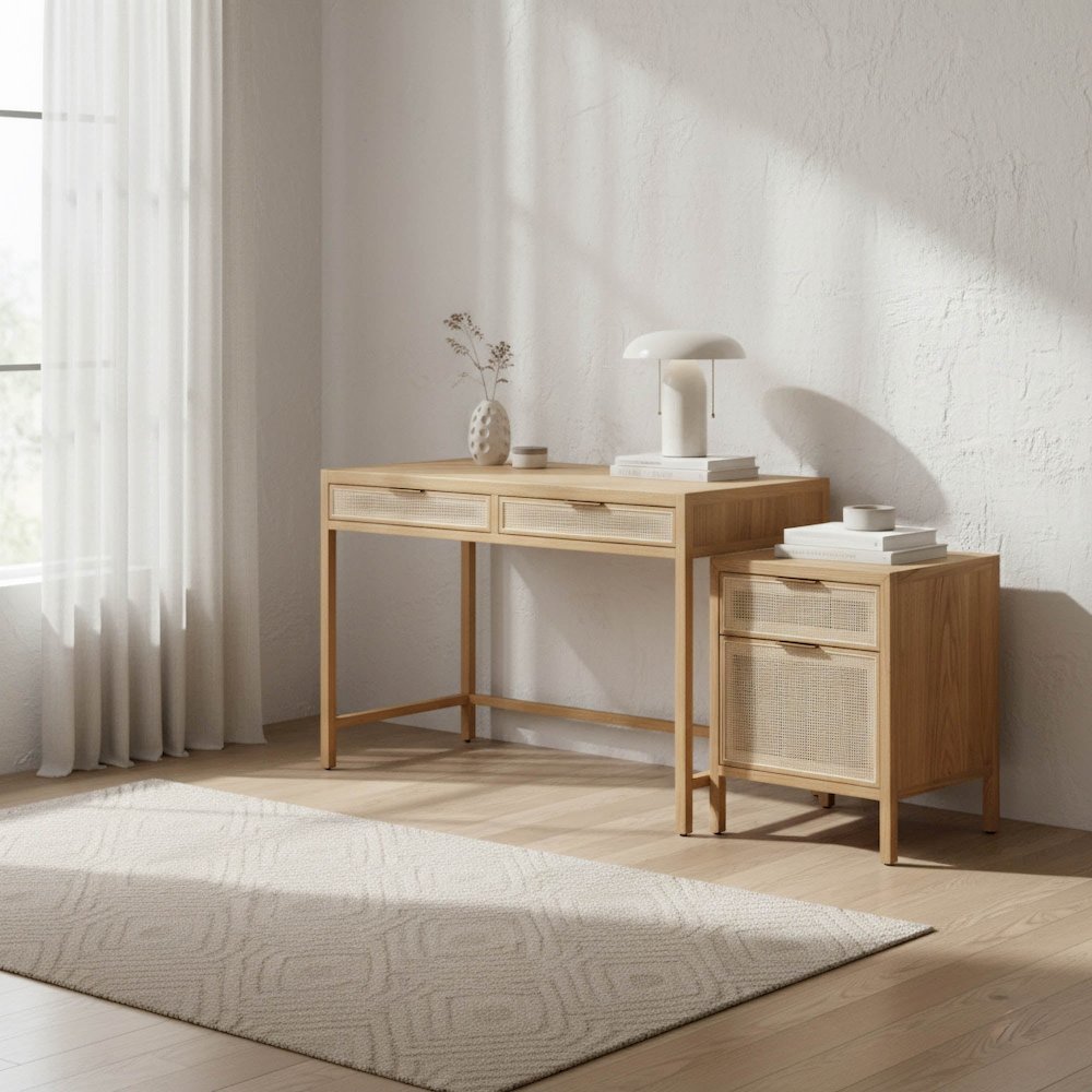 Rattan Desk - Natural. Picture 10