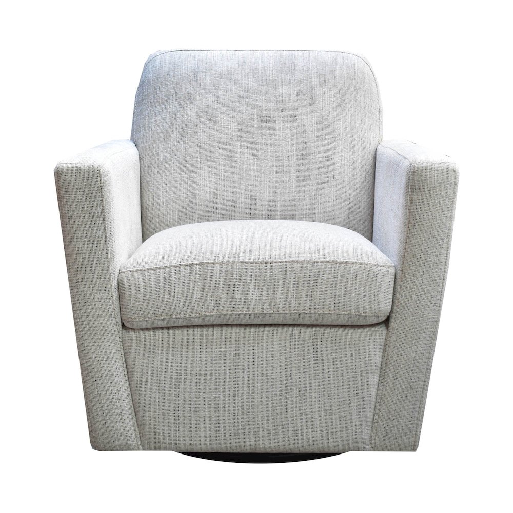 Cooper Swivel Club Chair - Woven Linen. Picture 4
