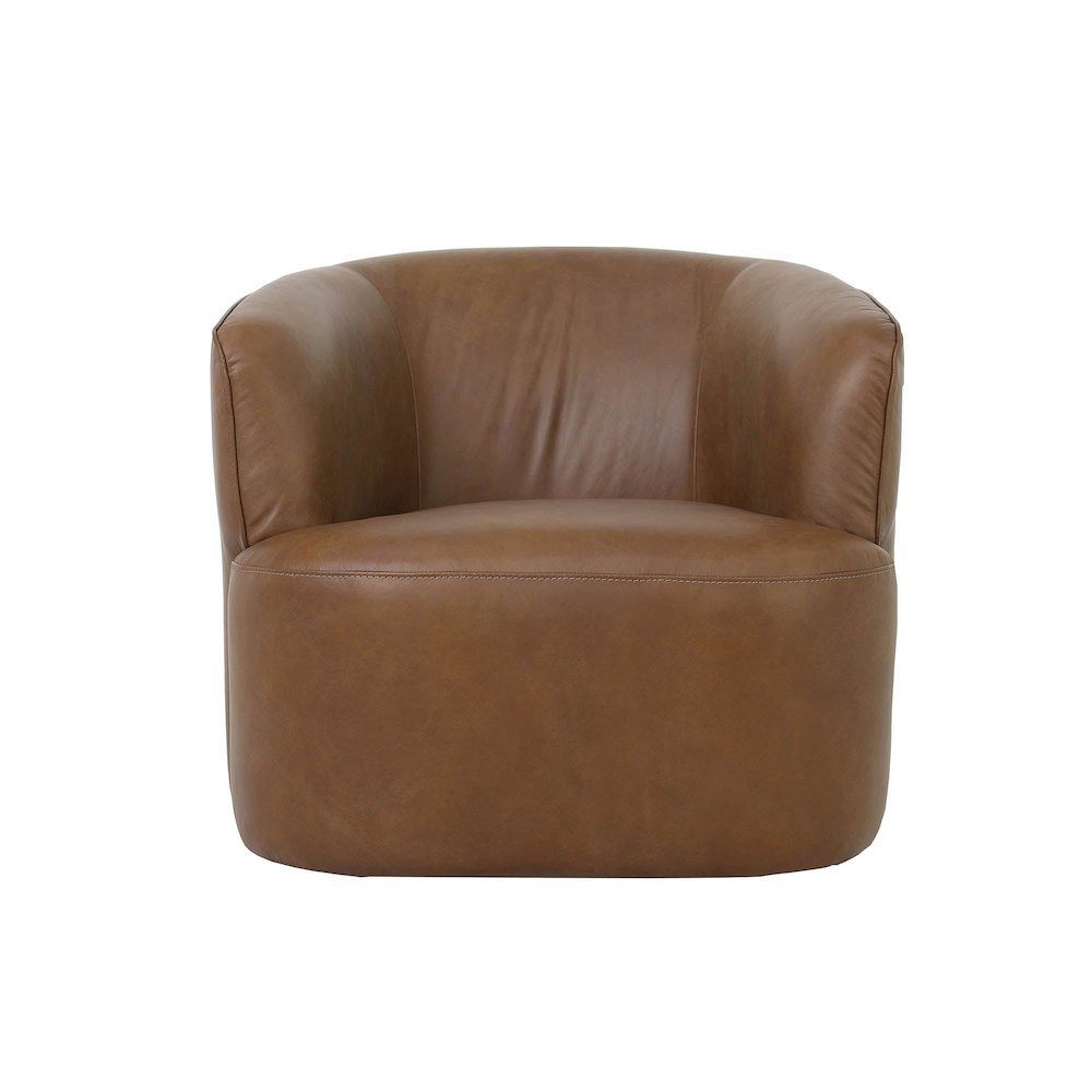 Fireside Swivel Club Chair - Antique Sienna. Picture 4