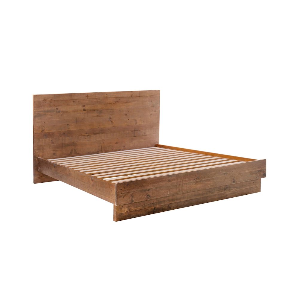 Nevada King Bed - Dark Driftwood. Picture 1