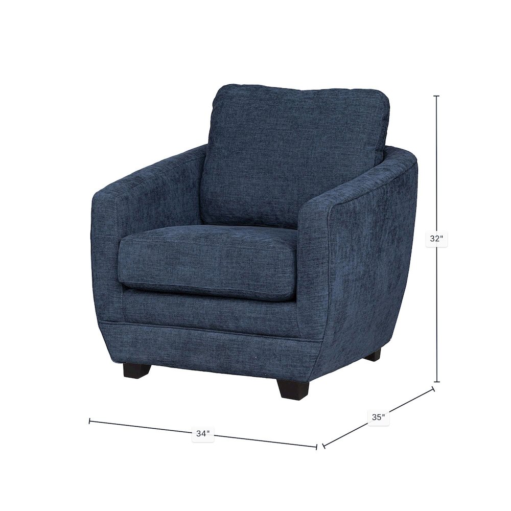 Baltimo Club Chair - Midnight Blue (VT). Picture 3