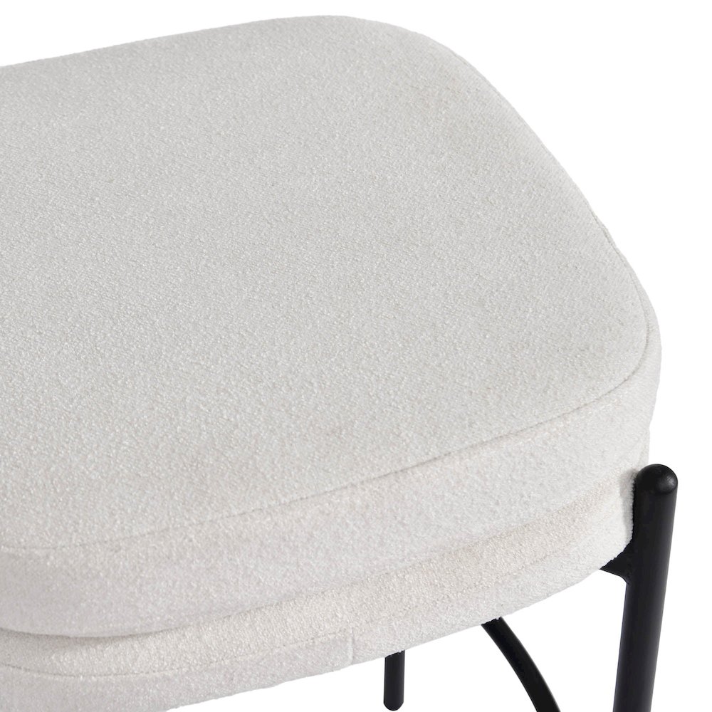Nina Counter Stool - Oatmeal. Picture 7