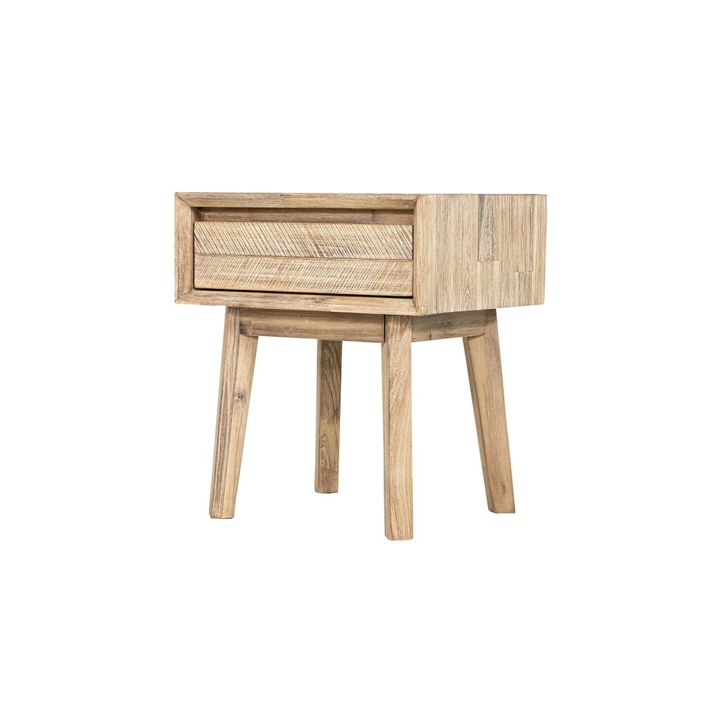 Gia 1 Drawer Nightstand - Light Driftwood. Picture 1