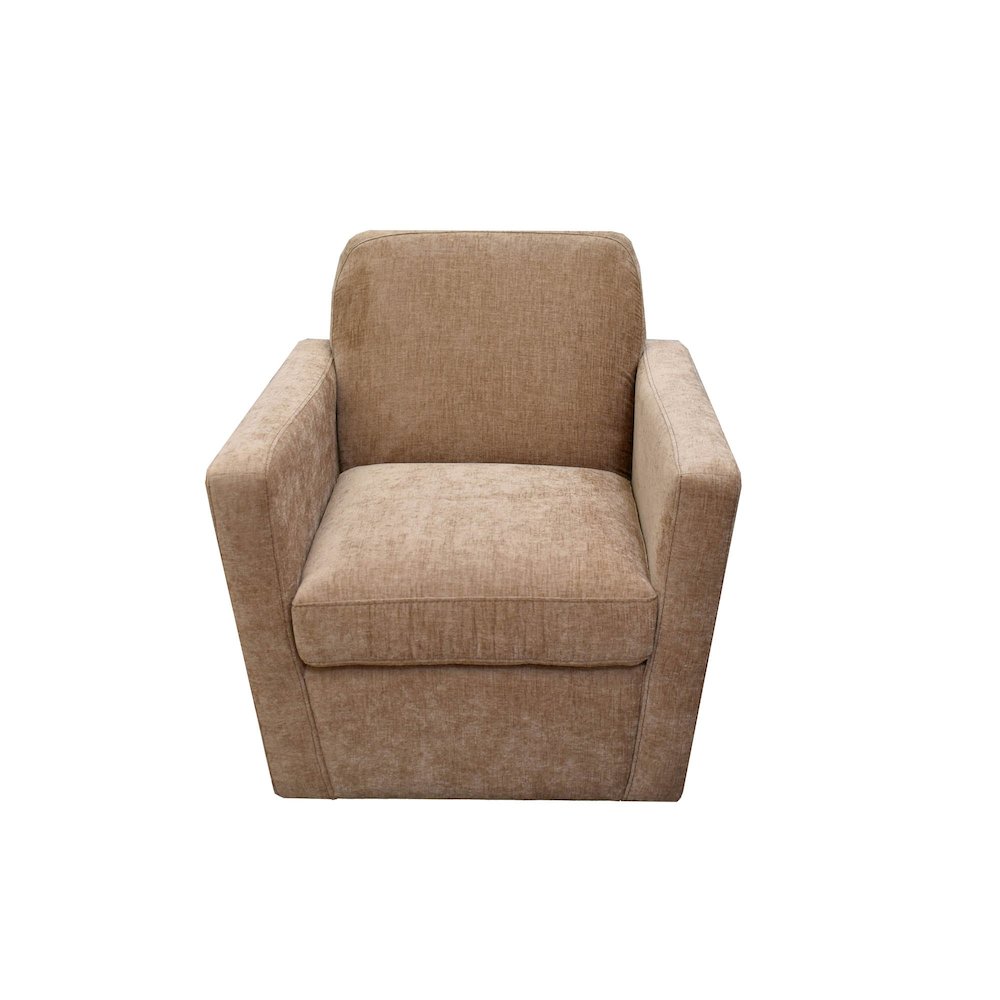 Cooper Swivel Club Chair - Latte Chenille. Picture 8