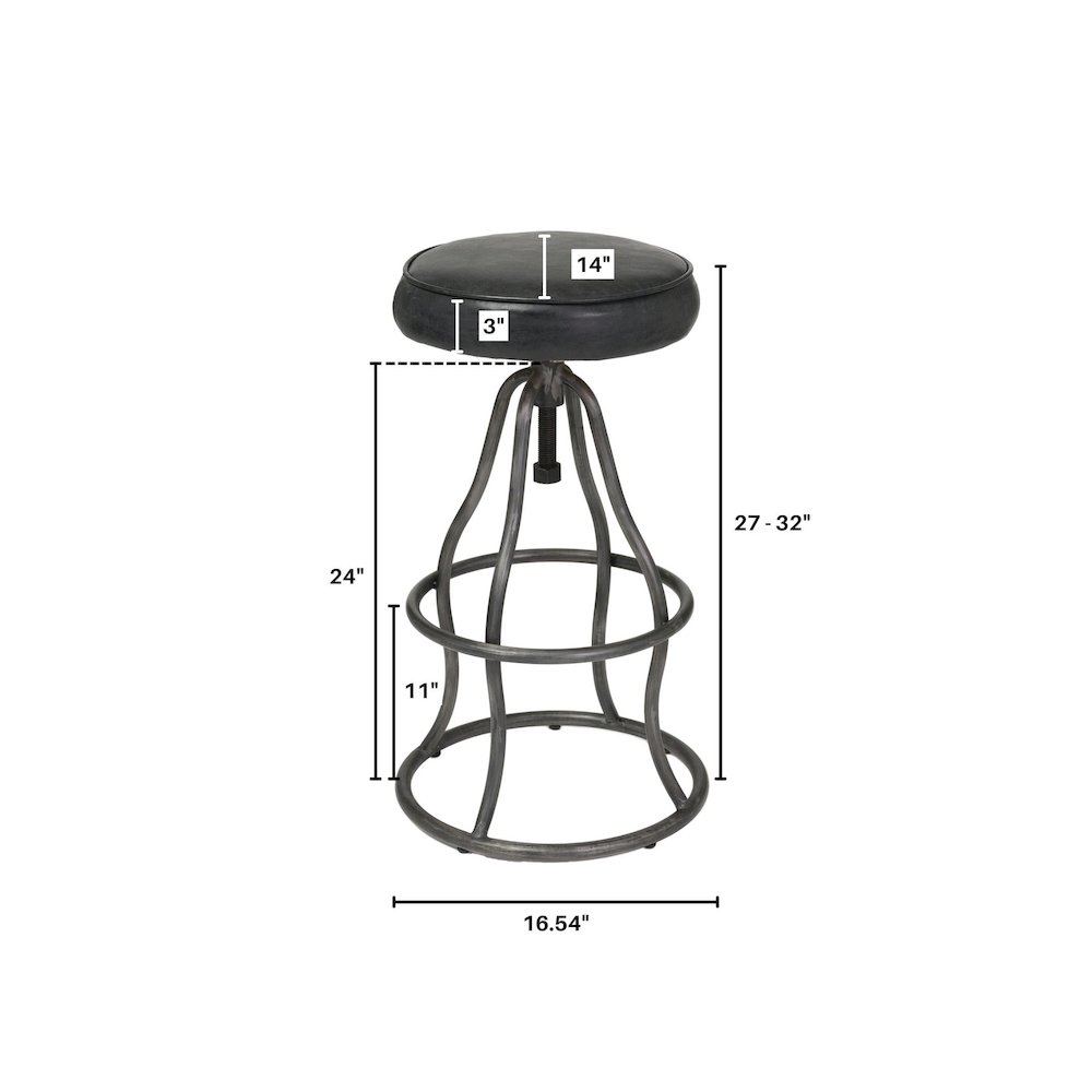 Bowie Stool - Black. Picture 14