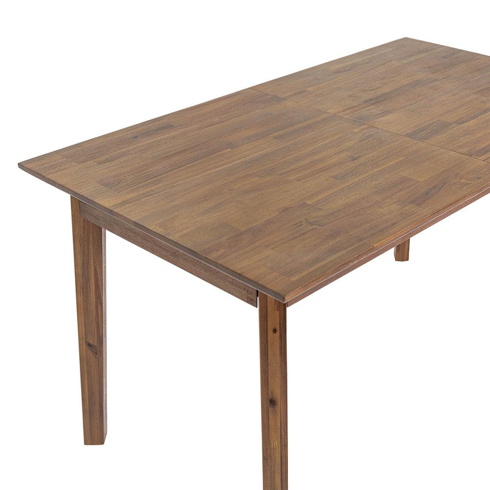 Gia Small Extension Dining Table with Butterfly System 55/71” - Warm Pecan. Picture 12