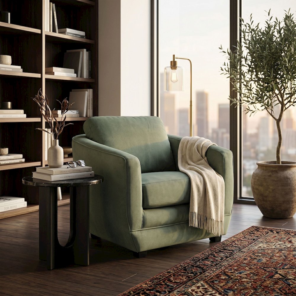 Baltimo Club Chair - Fern Green (VT). Picture 2