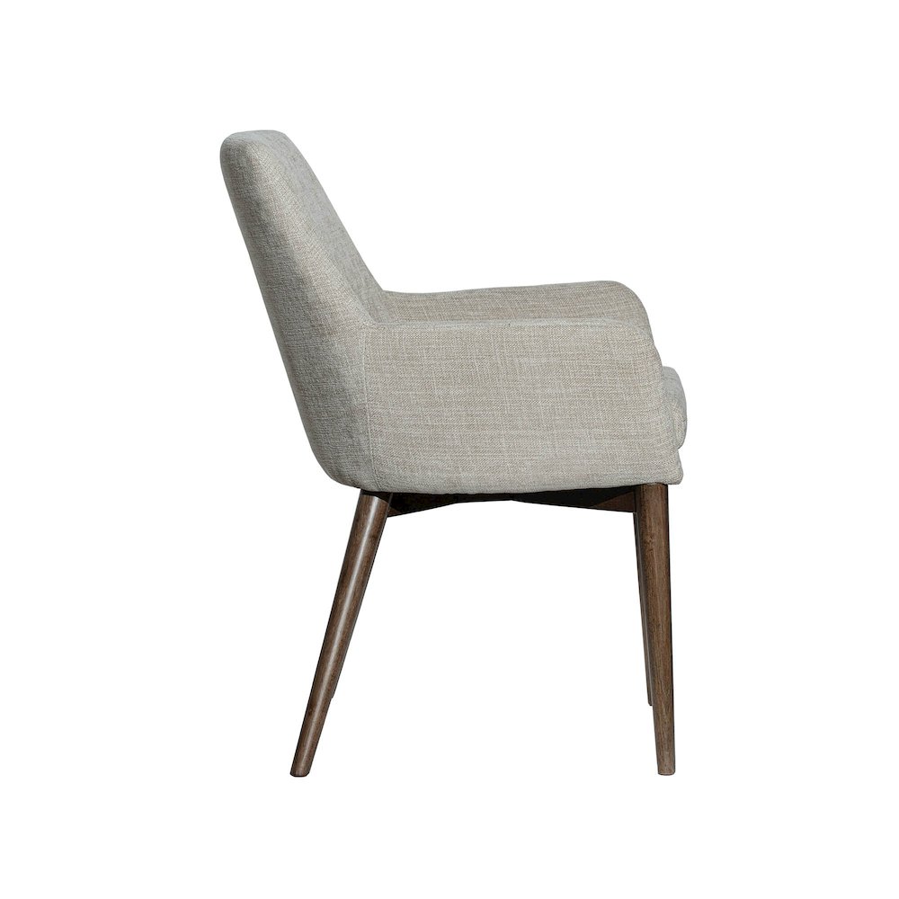 Fritz Arm Dining Chair - Taupe. Picture 6