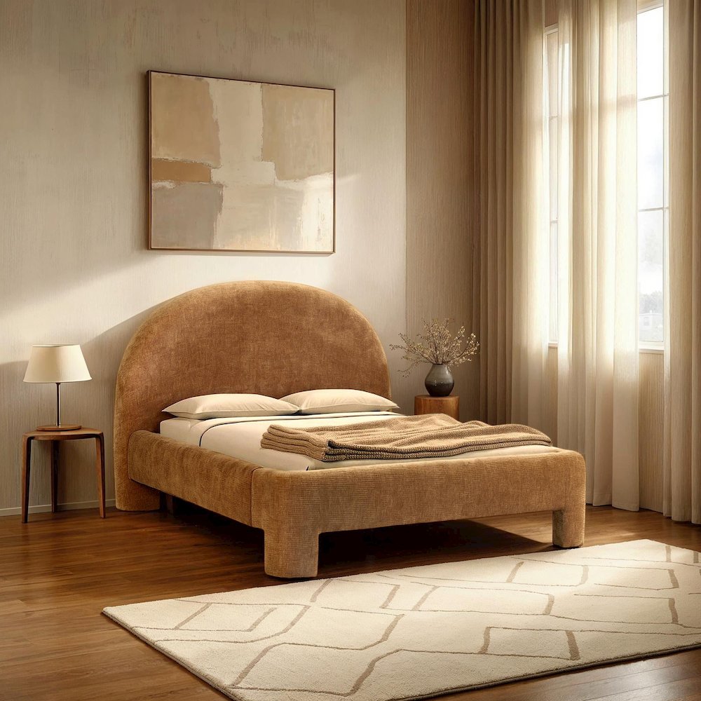 Nina King Bed - Chai. Picture 2