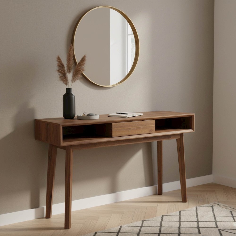 Gia Console Table - Warm Pecan. Picture 13