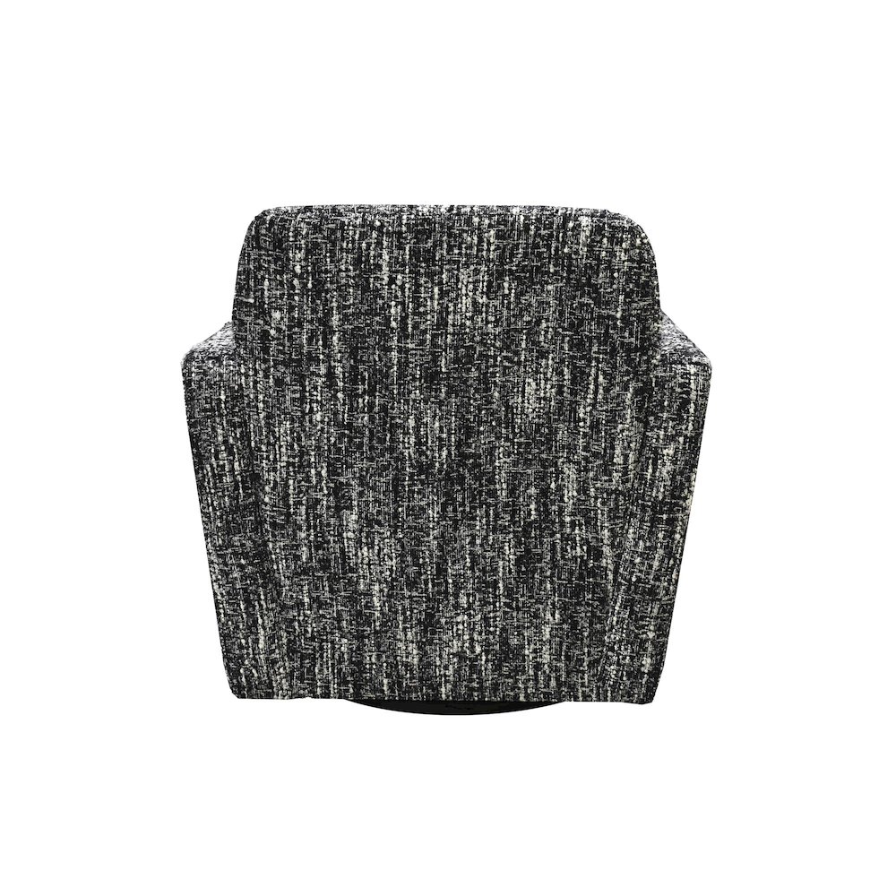 Cooper Swivel Club Chair - Chanel Black. Picture 10